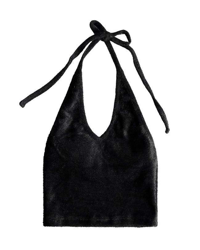 Marsh Fur Halter Neck Sleeveless