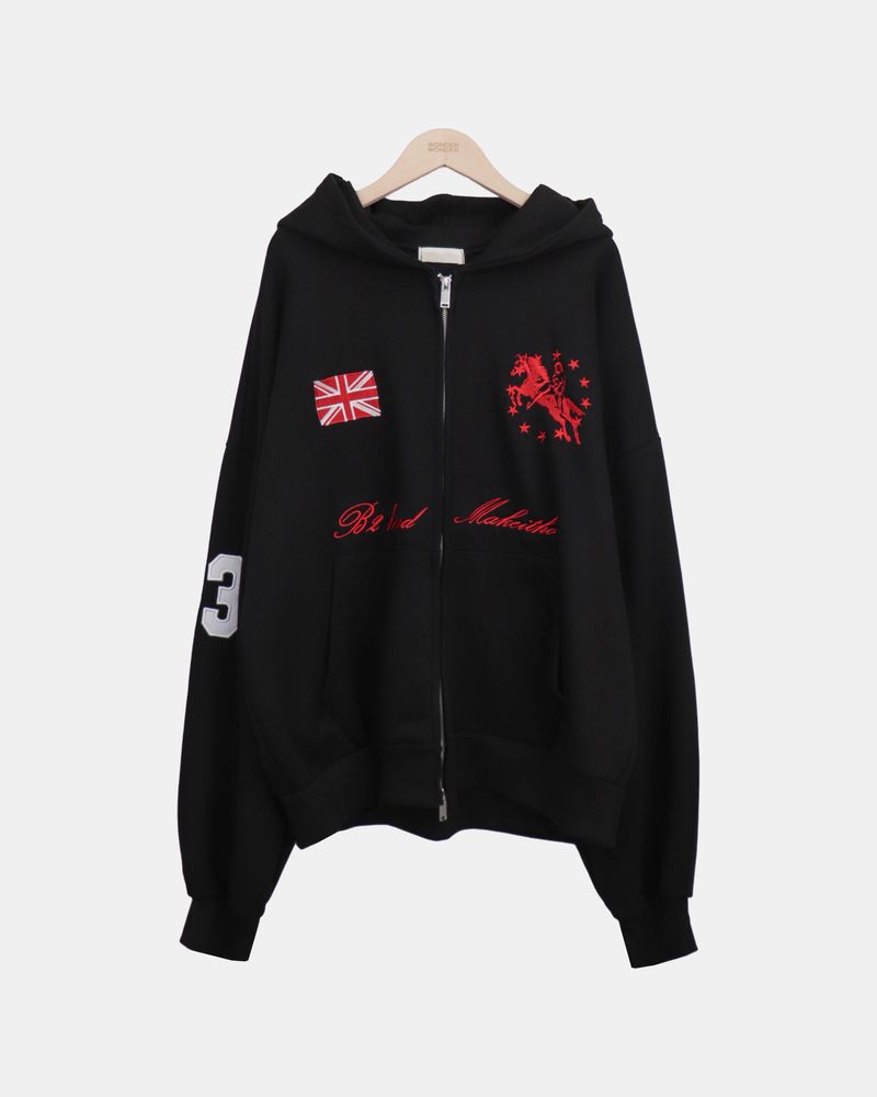 スティーブ ホース フーデッド ジップアップ