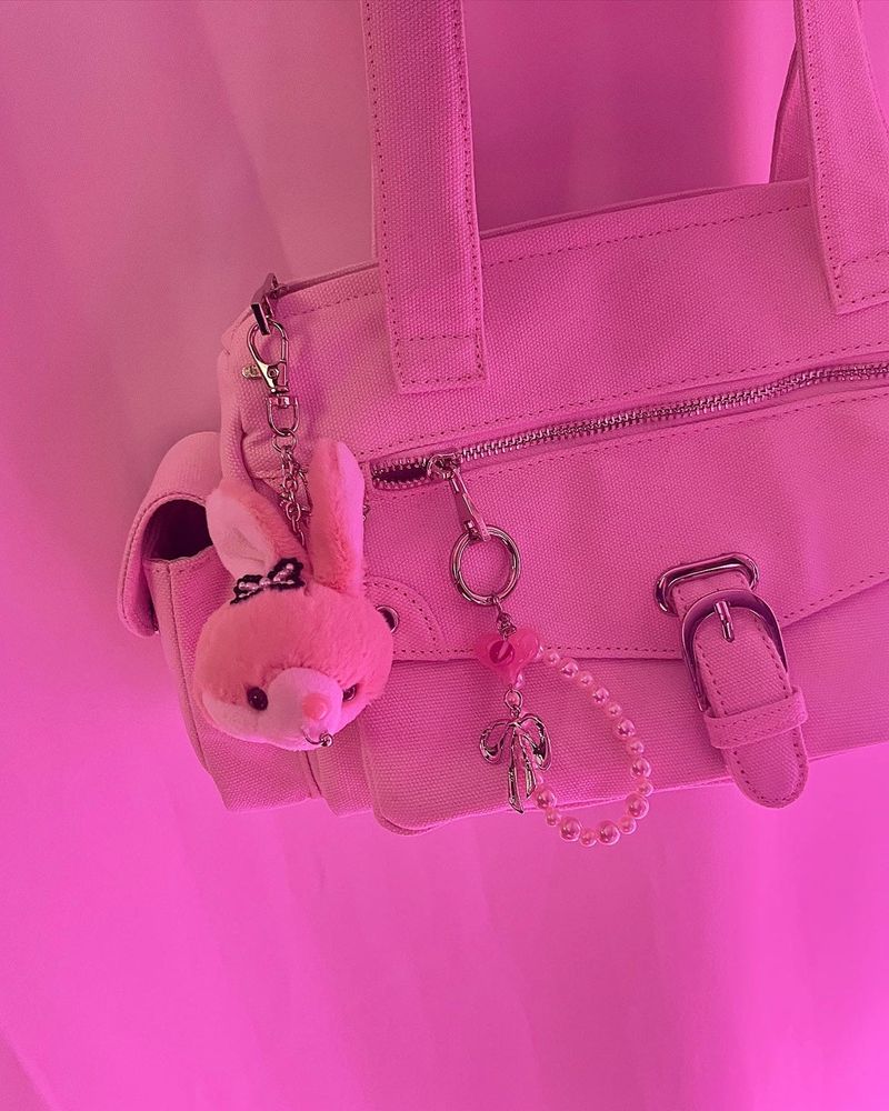 Gangster ribbon rabbit keychain