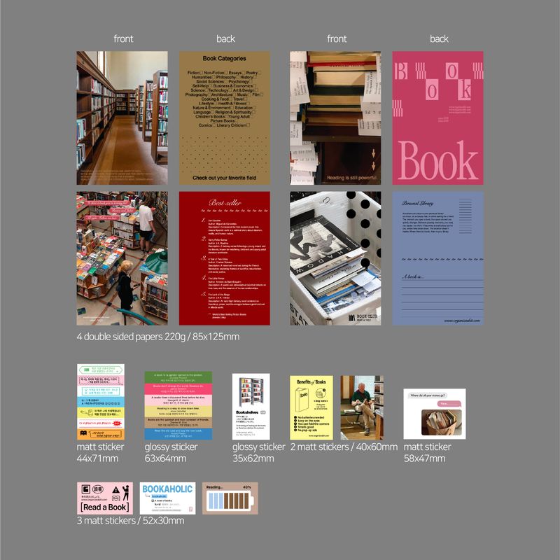 oab book pack / scrap sticker set