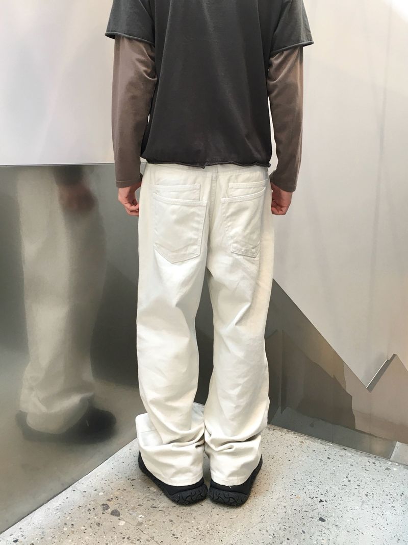 Doen Semi-Flare Cotton Pants 3C