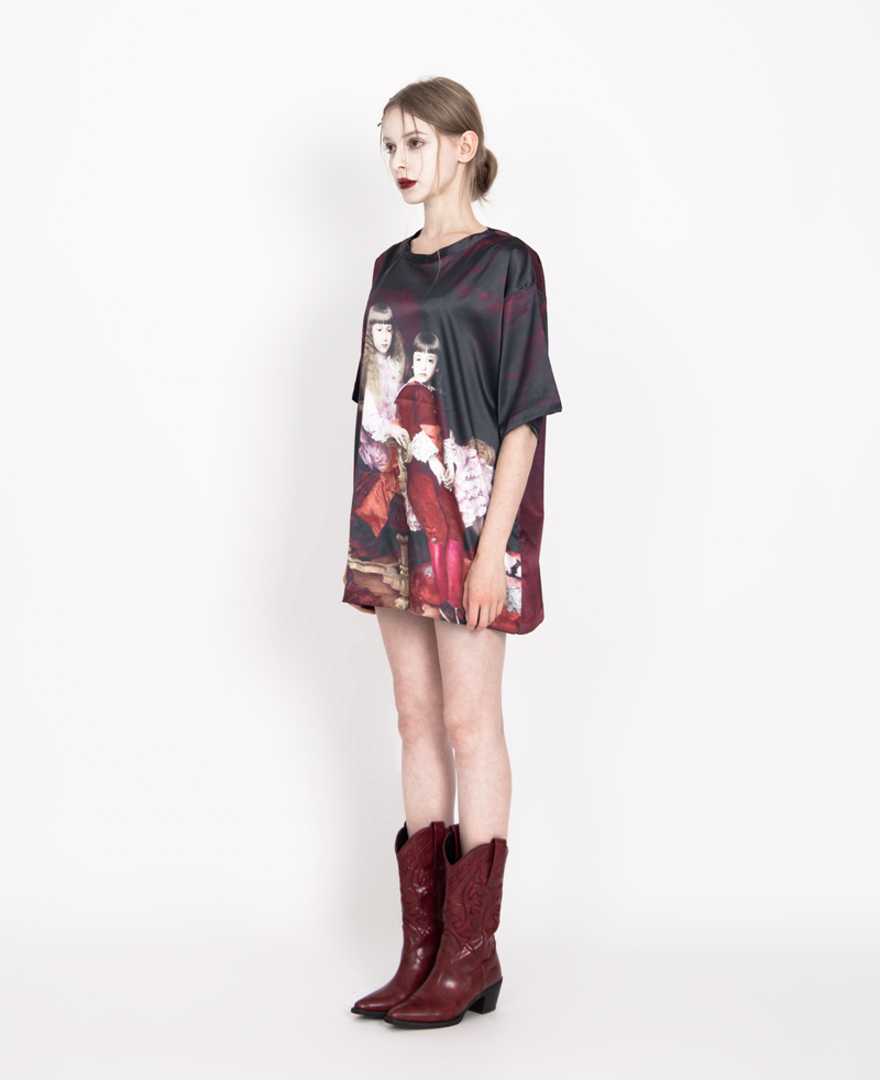 SATIN OVERSIZE T-SHIRT #CHERISH