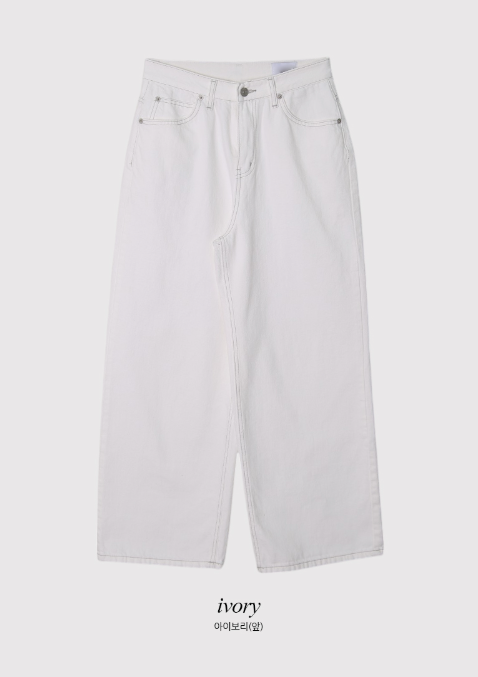 TD Basic Wide Cotton Pants (3color)