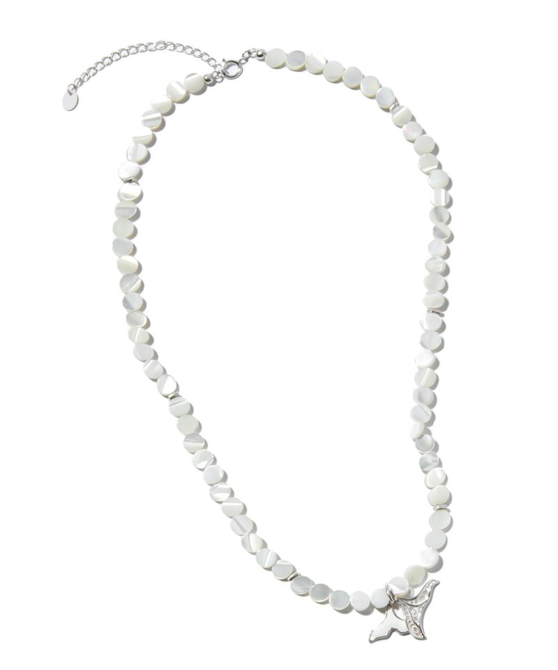 TRIP LE SENS（トリプルセンス）の「925 Silver Pearl Coin Necklace_Pearl White  （Accessories）」