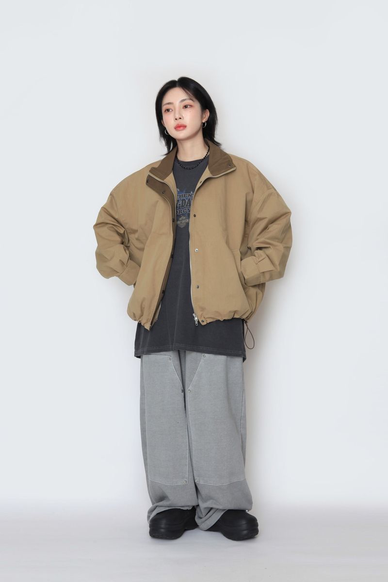 Porter color high neck jacket