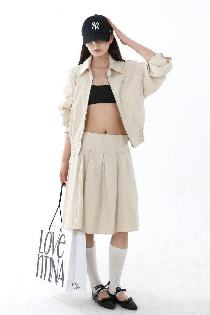 HIGH-DENSITY TWILL WORK JACKET_CREAM