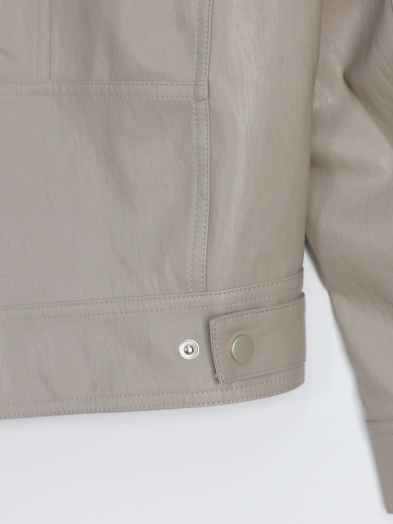 Bella Biker Leather Jacket (2color)