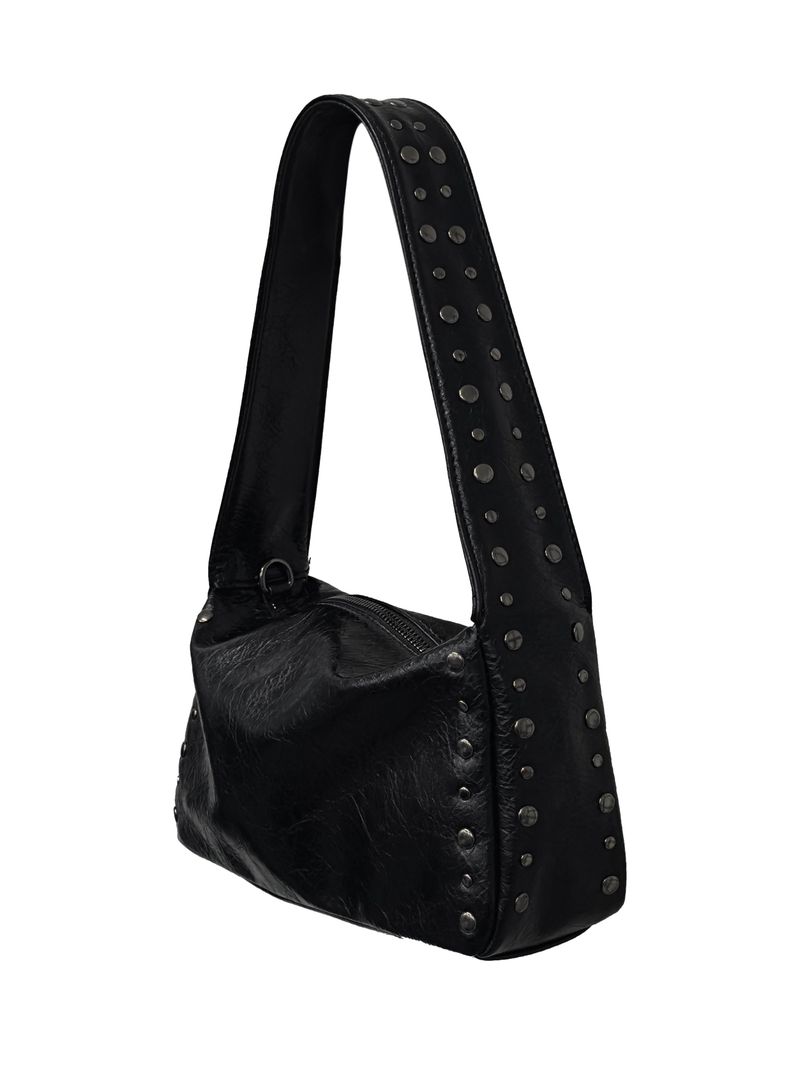 studded shoulder shark bag