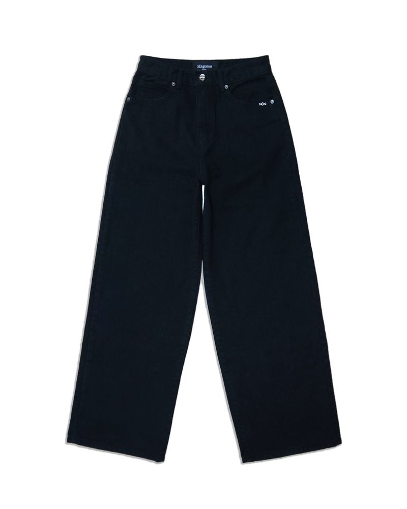 Metal Triclipse Wide Fit Cotton Pants Black