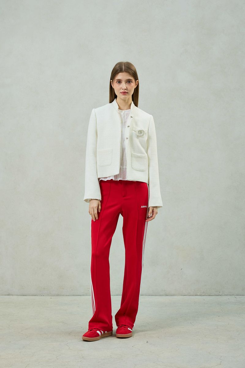 AGLOW TWEED JACKET / WHITE