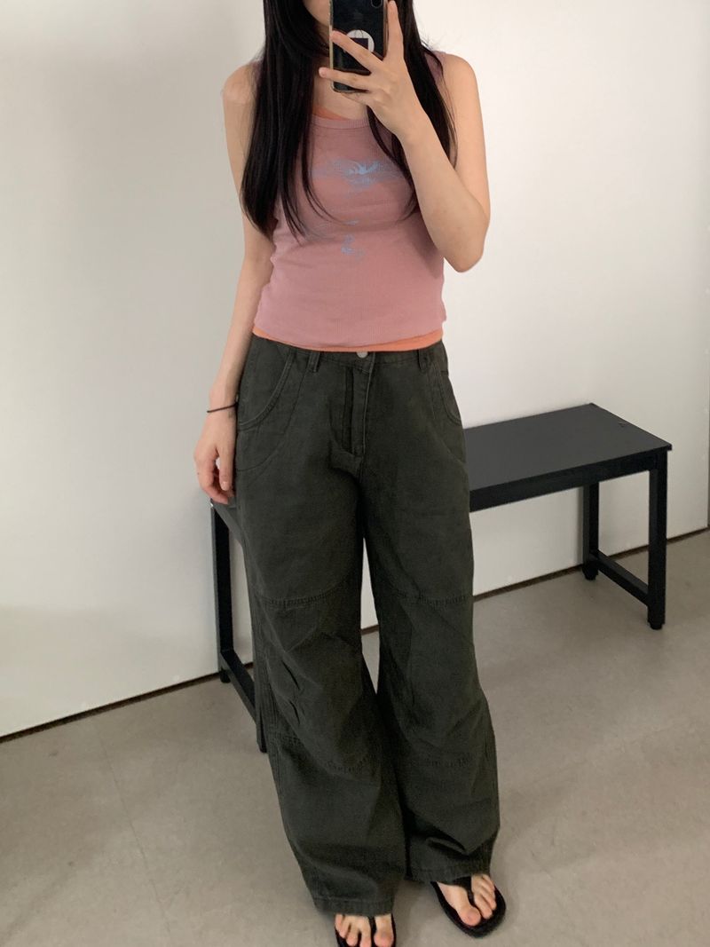 [~XL] Brooks wide straight pants