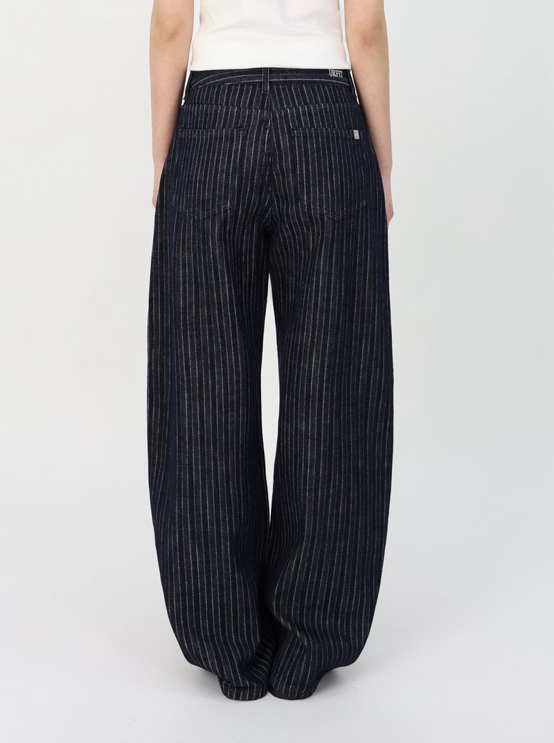 MOOD INDIGO PIN STRIPE CURVED DENIM code 26200