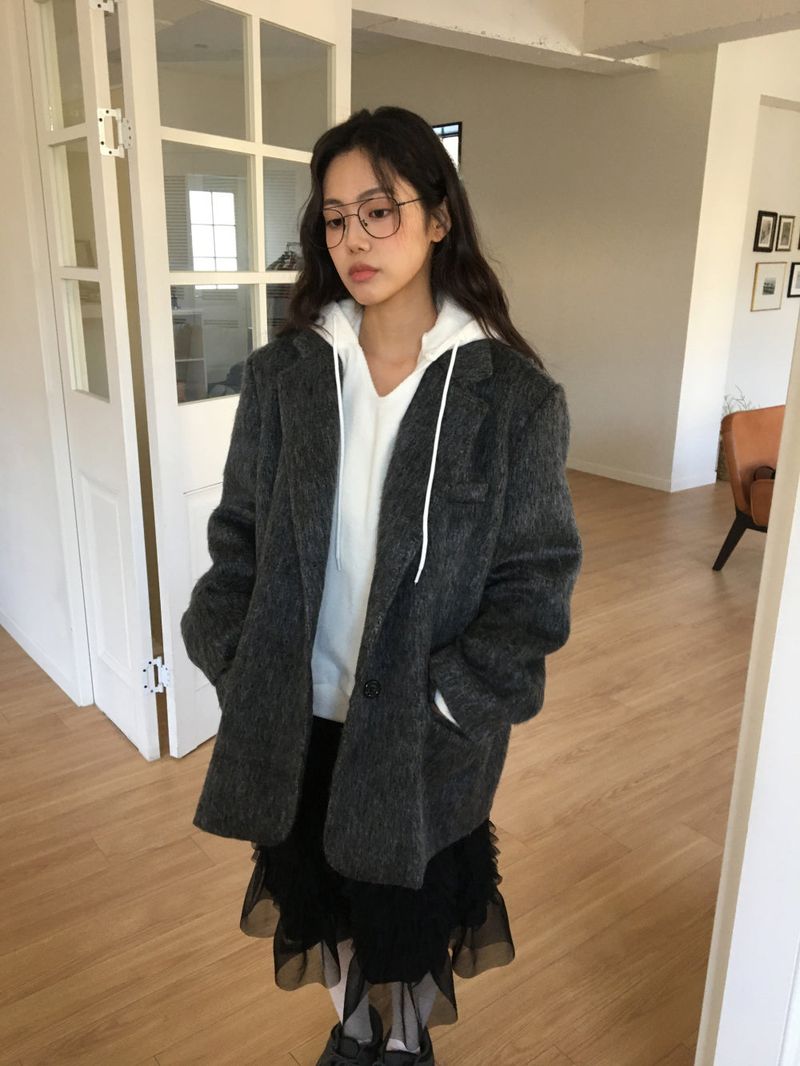 Lip Knit Hoodie (5Colors)