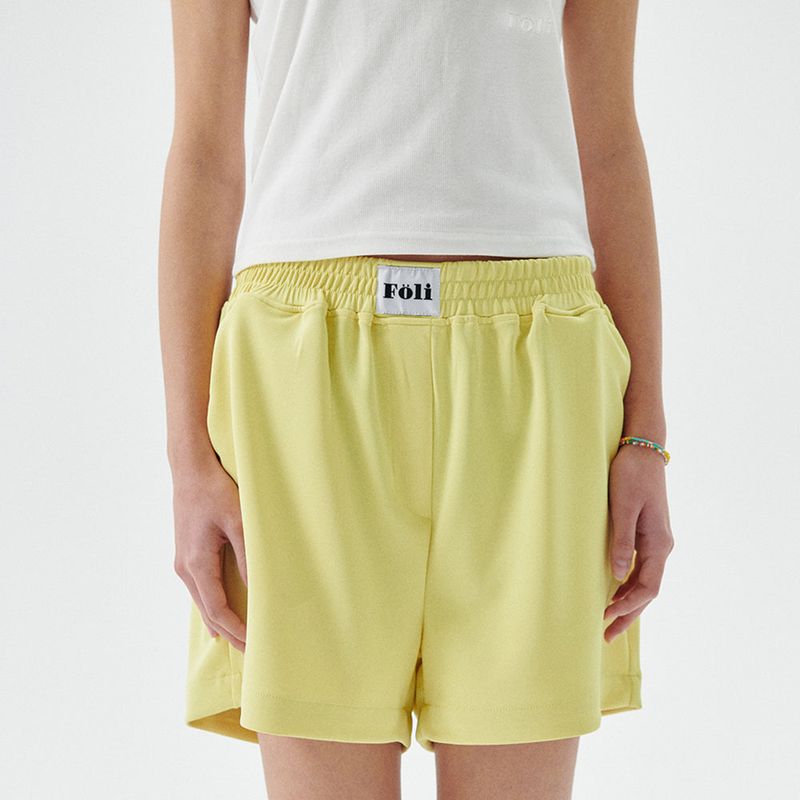 Foli(フォリー)の「Signature Sportif Shorts, Yellow(Pants)」