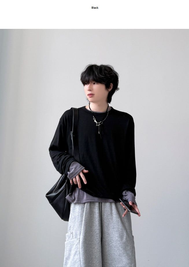 Crop Layered Long Sleeve