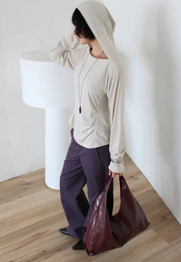 CURVED LINE BOOTCUT PANTS