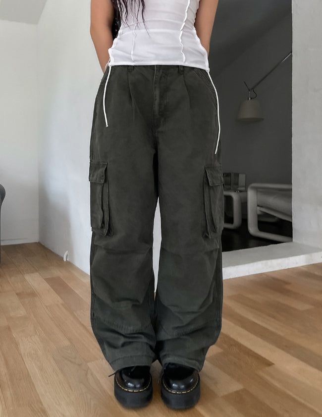 ULAN(ユレン)の「Theo Washed Double Pocket Cargo Pants(Pants)」