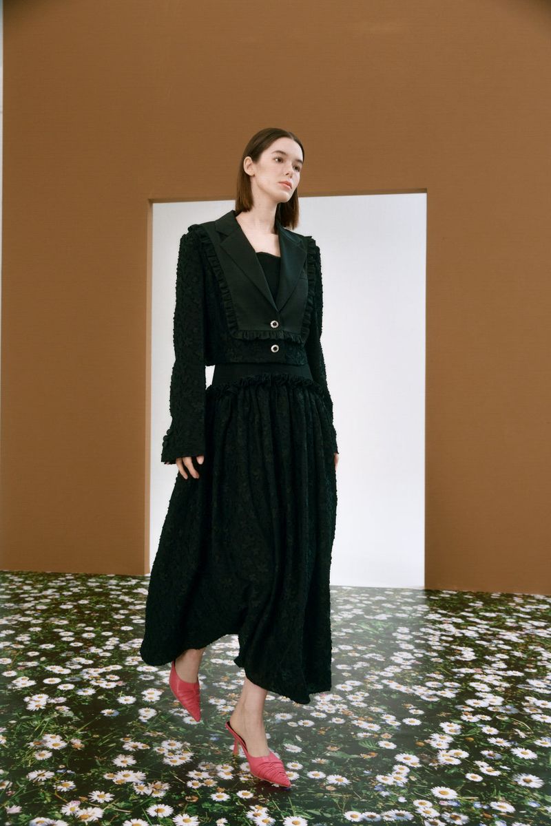 ROMANCHIC(ロマンシック)の「Low collar jacket(Jackets/Outerwear)」