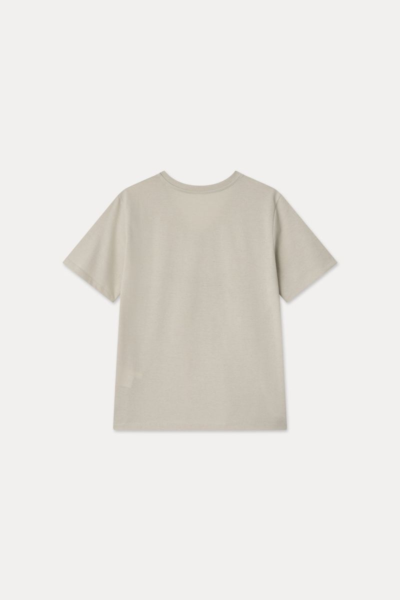 GALAXY V-NECK T-SHIRT_LIGHT BEIGE
