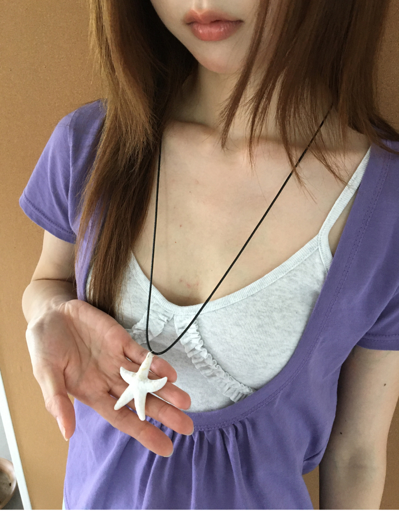 Starfish Code Necklace (1color)