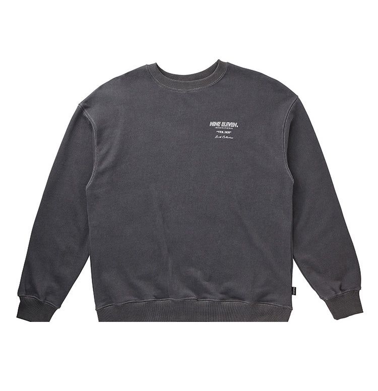 Pigment washed crewneck