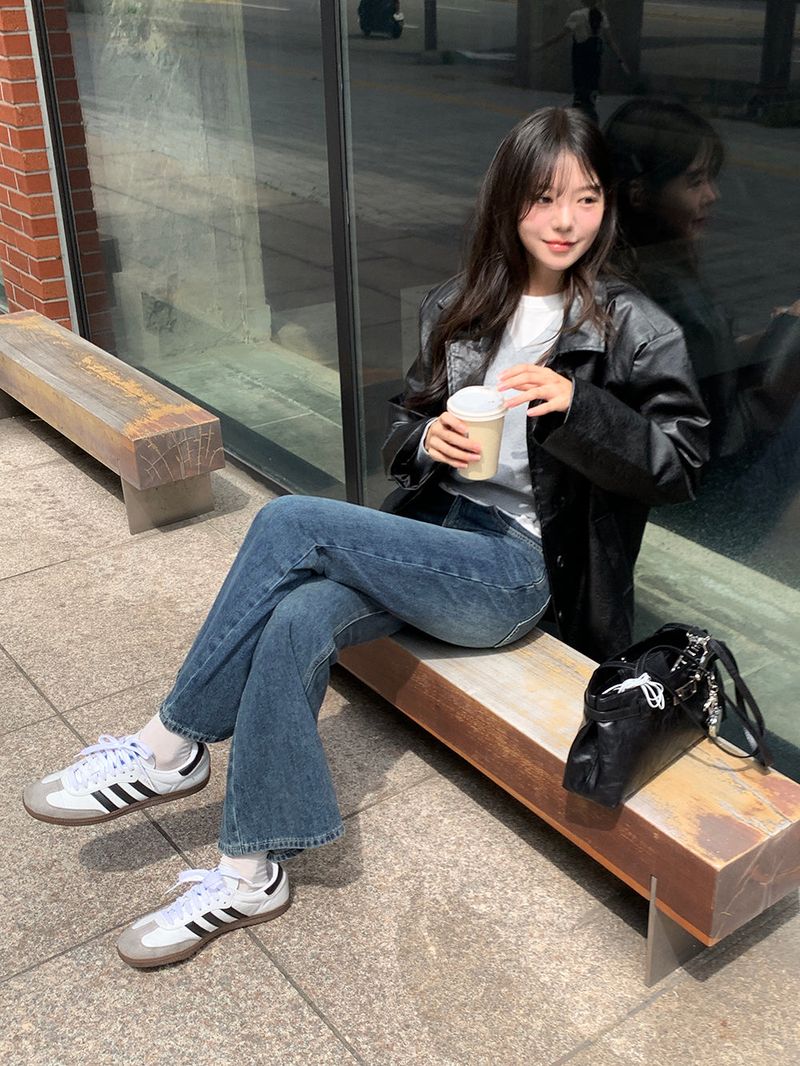 [MADE] Blending leather jacket