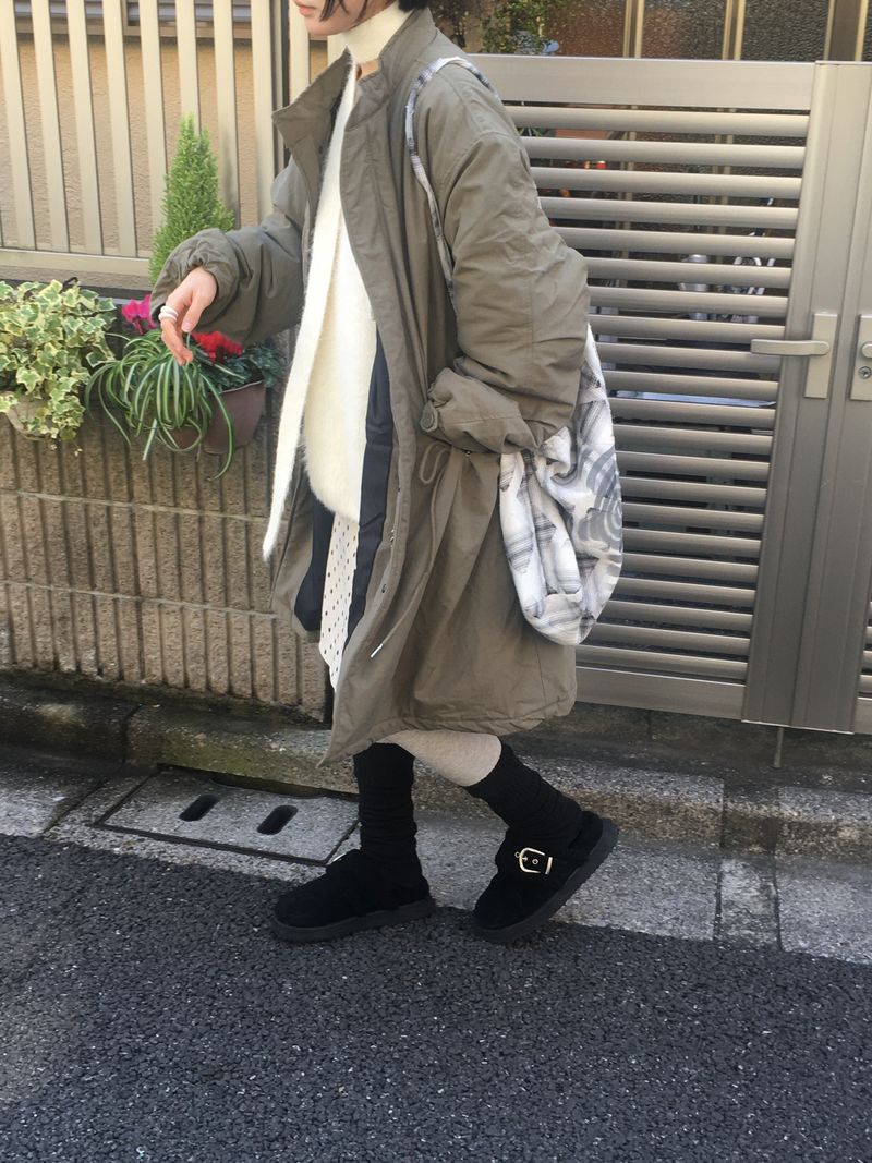 dot corduroy skirt
