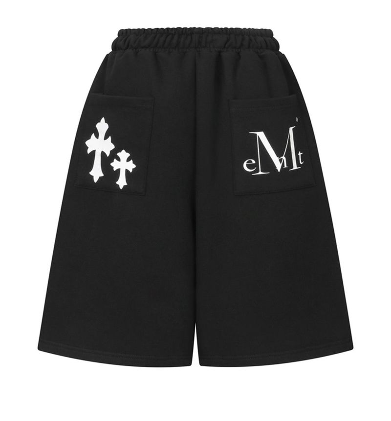 ピストルバックレザーダブルクロスバミューダパンツユニセックス(2COLOR) 