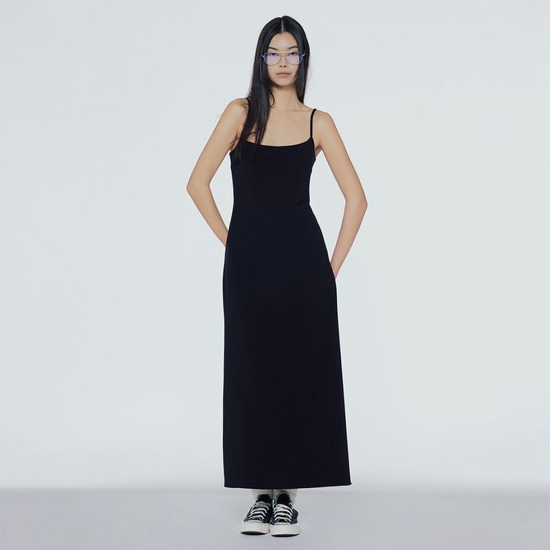 Slim-fit slip dress