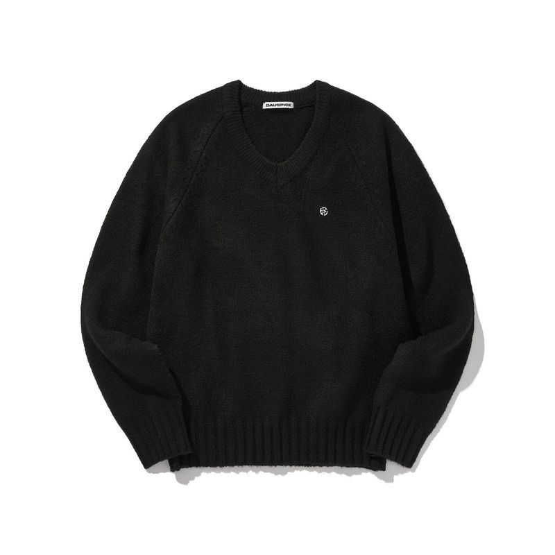 (DUC) Raglan Knit Black