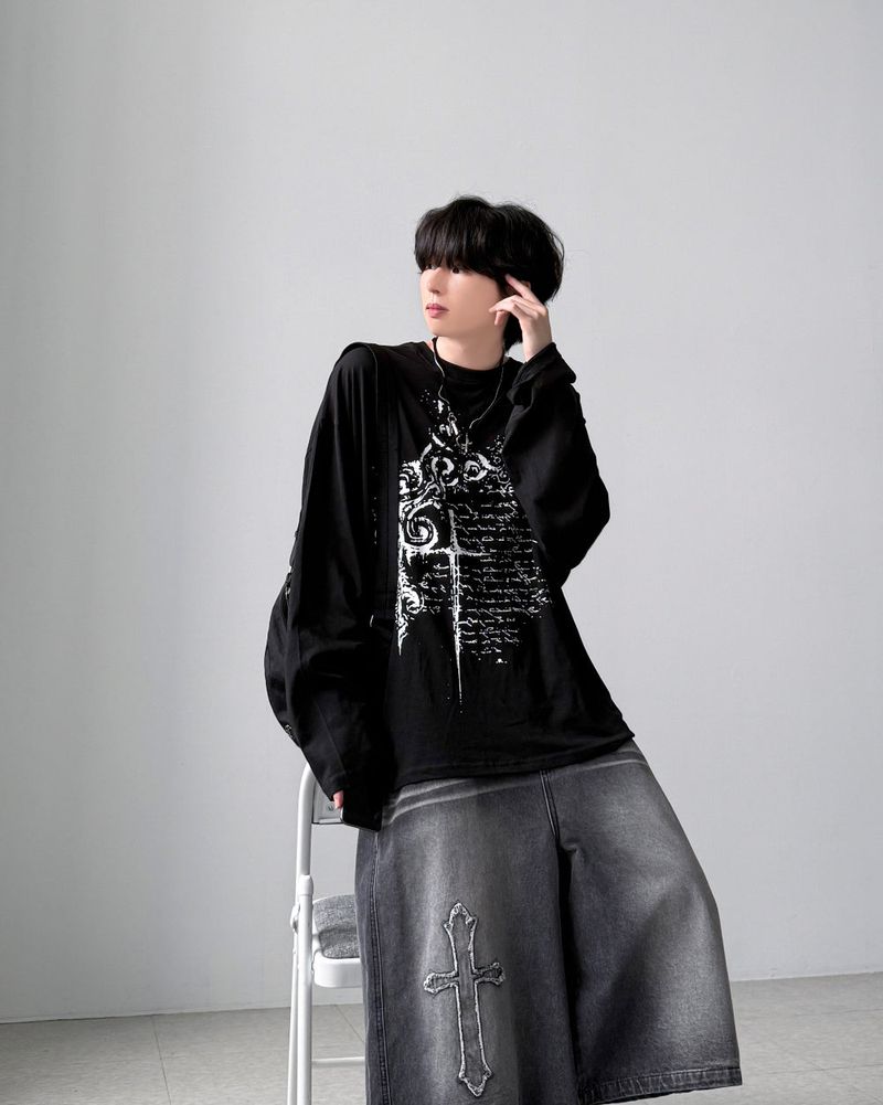 YOURNUS(ユアナス)の「Storm Gauze Long Sleeve(Tops)」