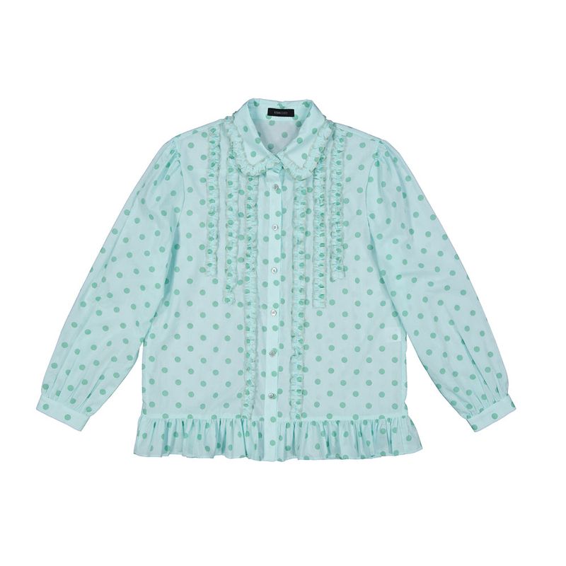 Blair Dot Blouse (mint)