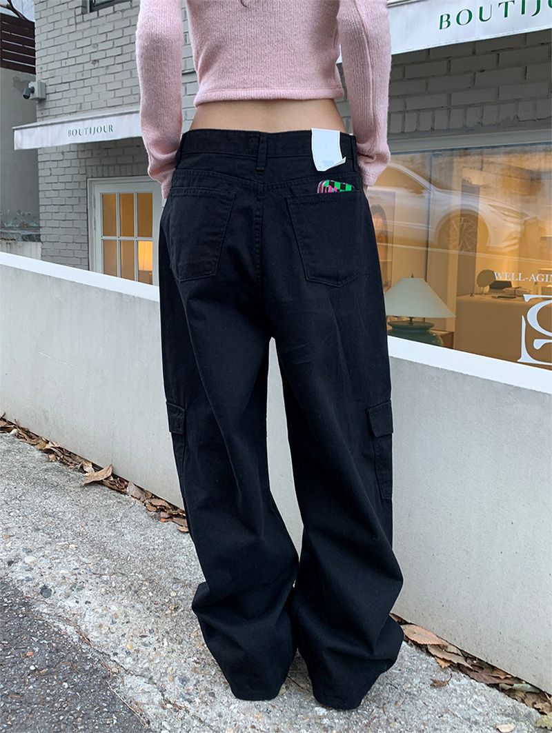 SLASH CARGO COTTON PANTS (2COLOR)