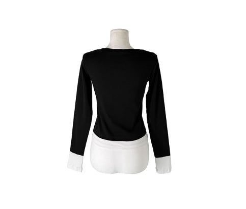 Eson Toto Button Layered T-shirt