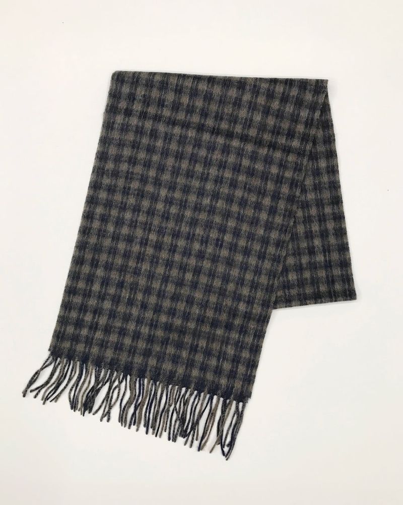 [MD Pick]Fine wool check muffler (6color)