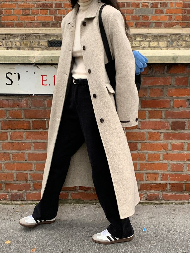 [MADE] Elton Stitch Wool Handmade Long Coat