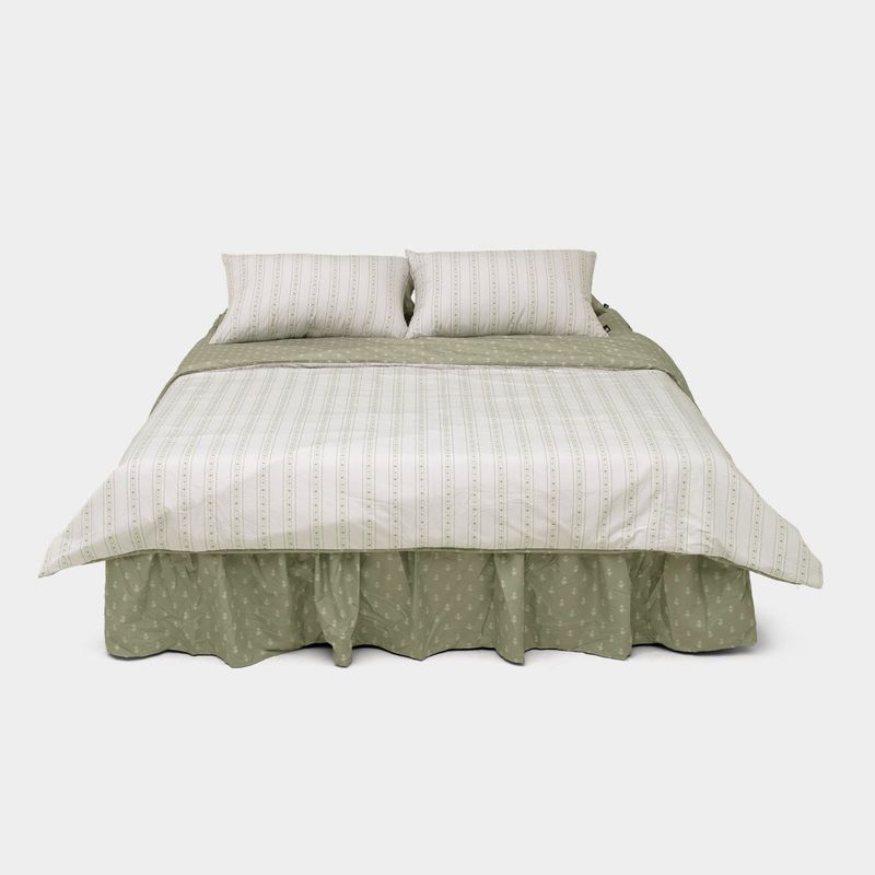 Dust-Free Fleur - Green Duvet Cover - K size