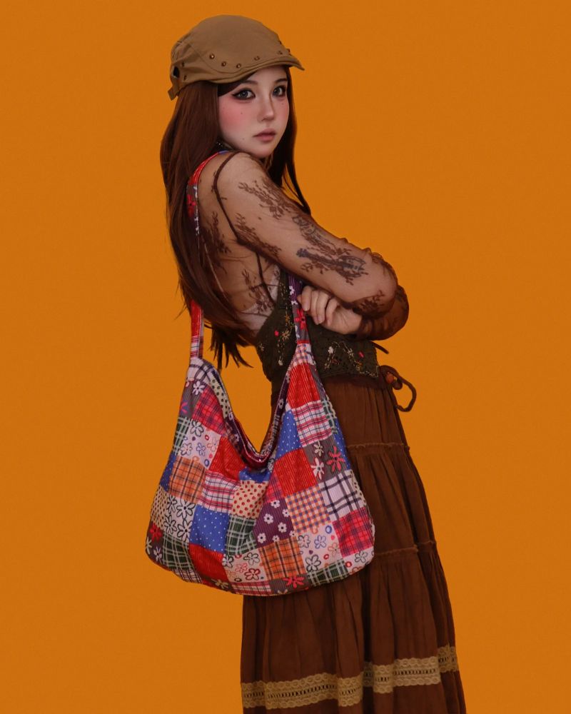 ethnic patch-work cross bag (2type)