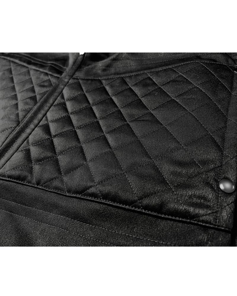 BIKER SNAP TRACK PANTS_BLACK