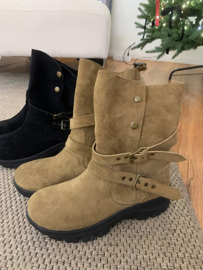 Wander Hiker Two Strap Suede Mid Boots