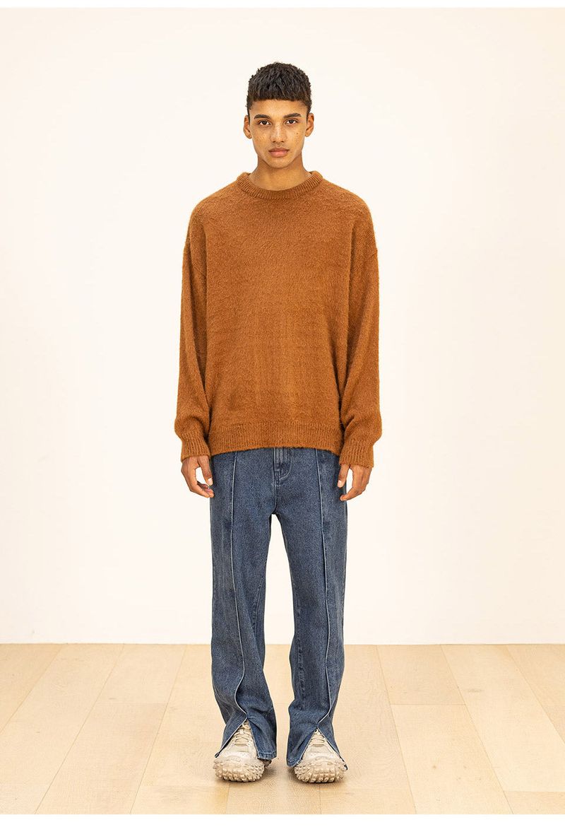 WOOL SOFT MOHAIR OVERSIZED KNIT