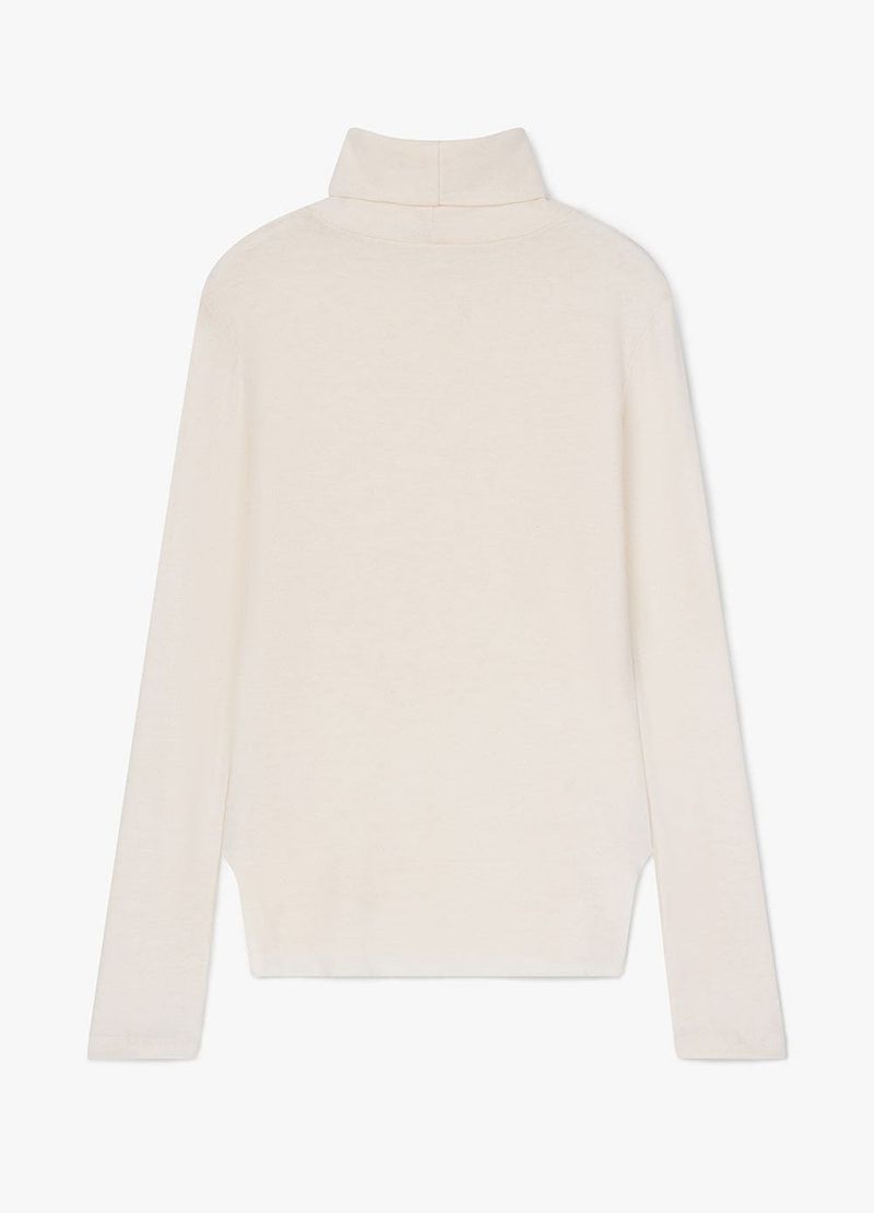 ESSENTIAL TURTLE NECK LONG SLEEVE (IVORY)