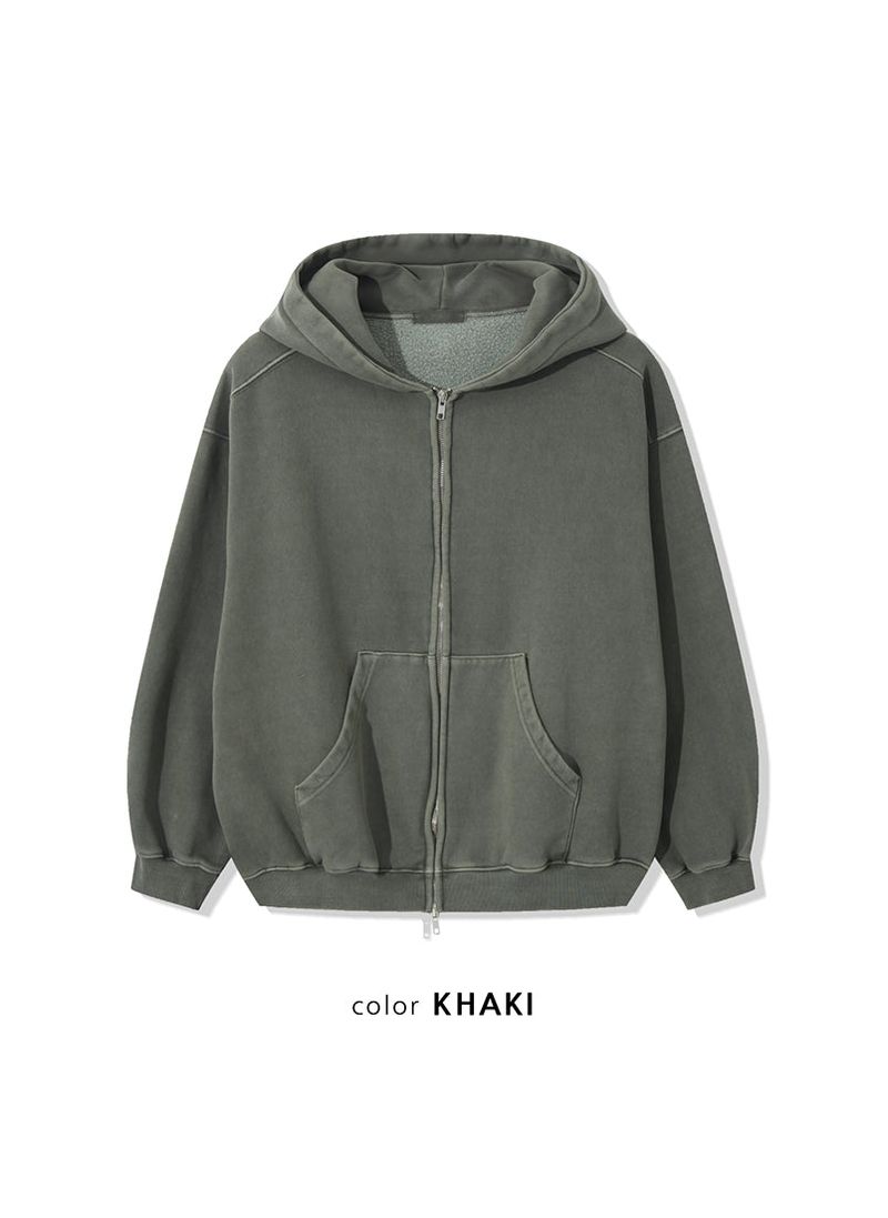 PIGMENT HOOD ZIP-UP (3C)