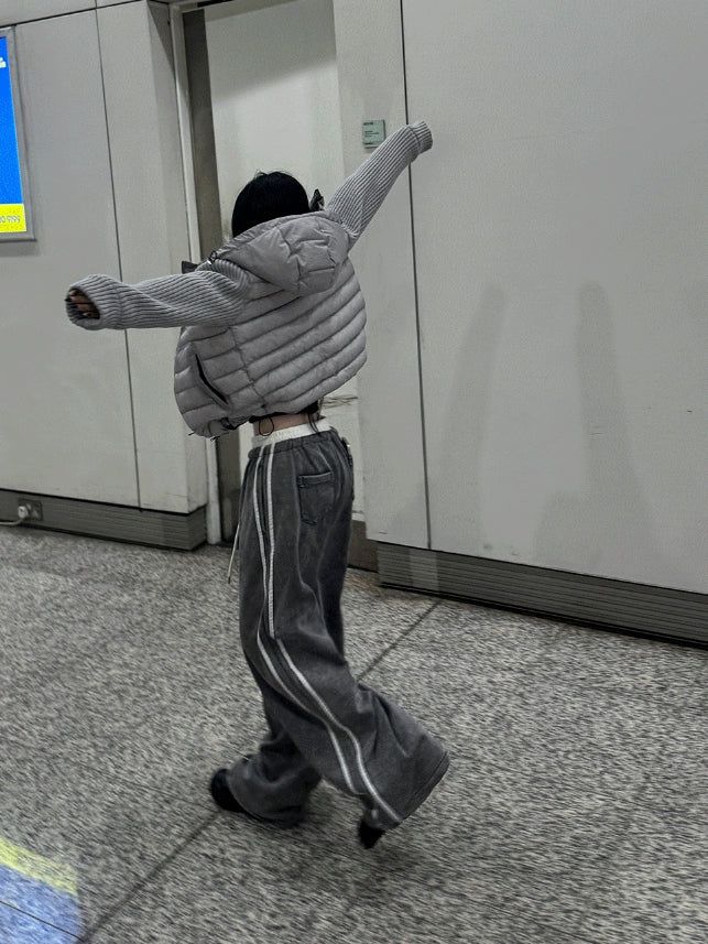 Low Washing Unbalanced Sagging Pants