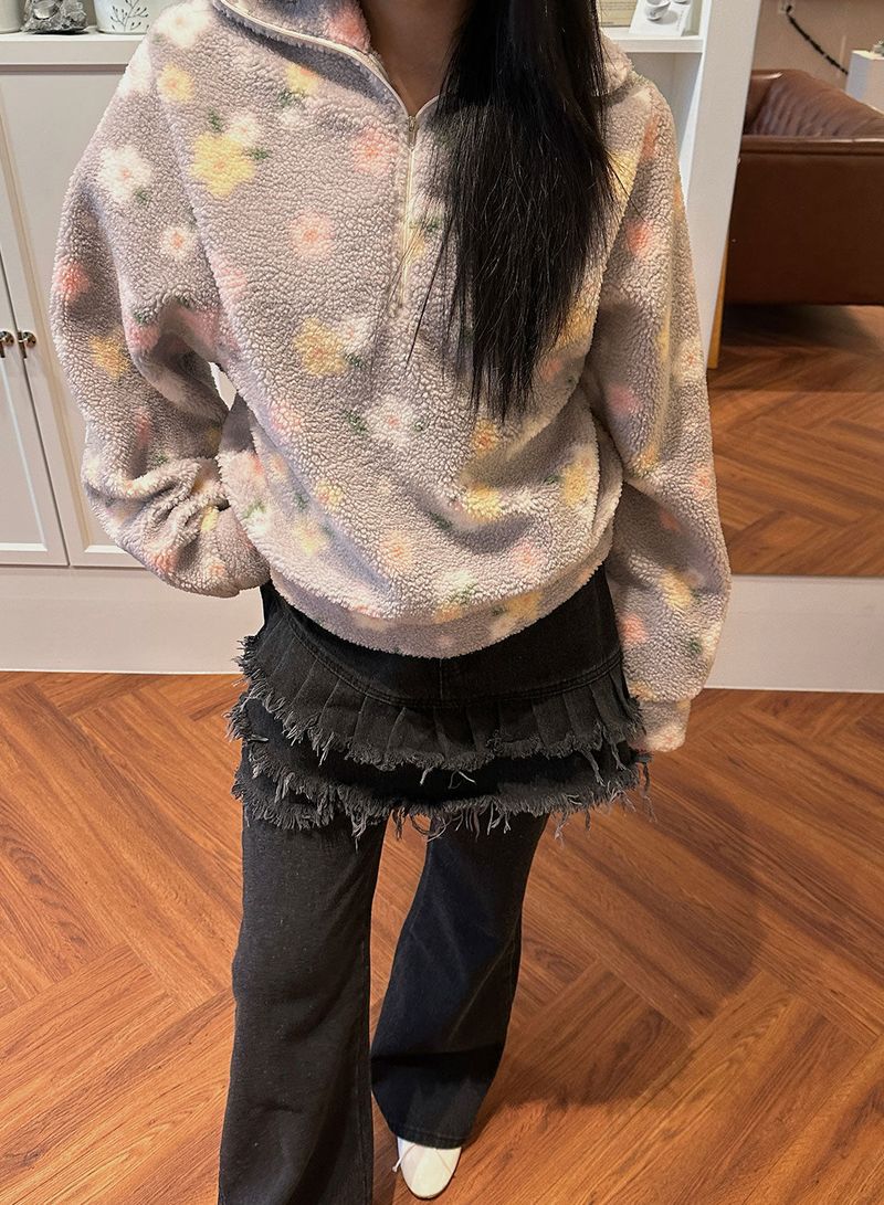 STELLA FLEECE ZIP UP (2COL)