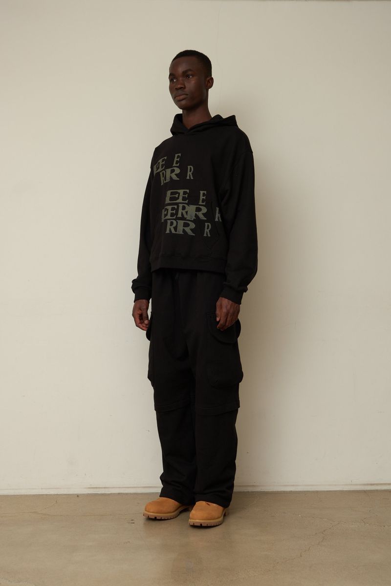 EEERRR Crack logo hoodie (Black)