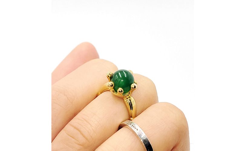 MELTING RING 2 (green onxy)