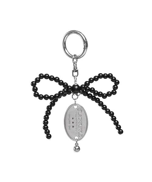 blackpurple（ブラックパープル）の「Joy Ribbon Tie Keyring-Black（Toys/Key Holders）」