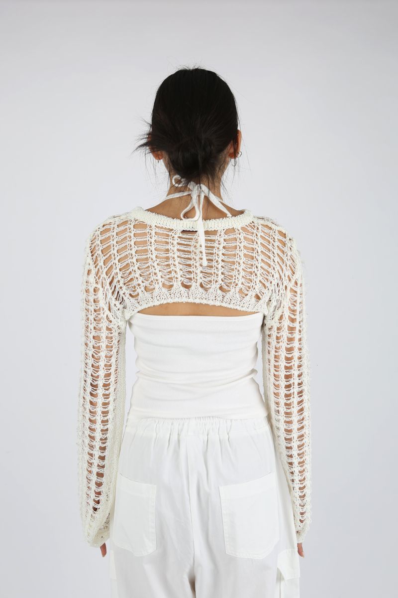 NET SUMMER KNIT BOLERO