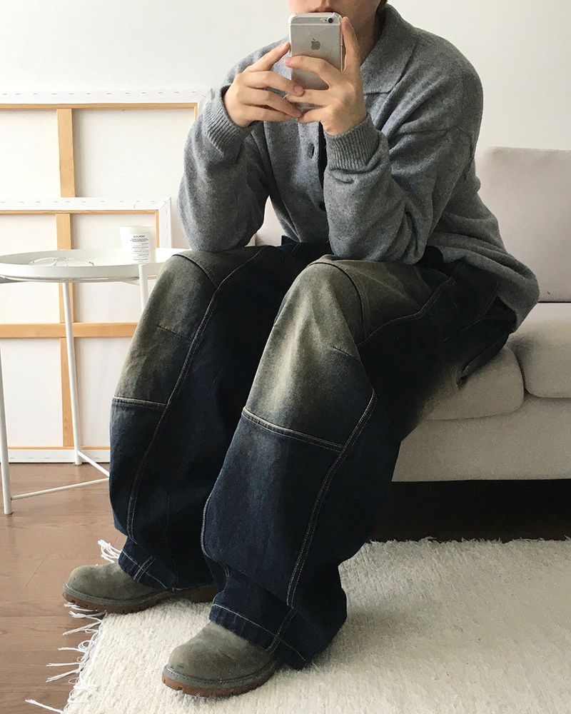 Combi Knit Cardigan